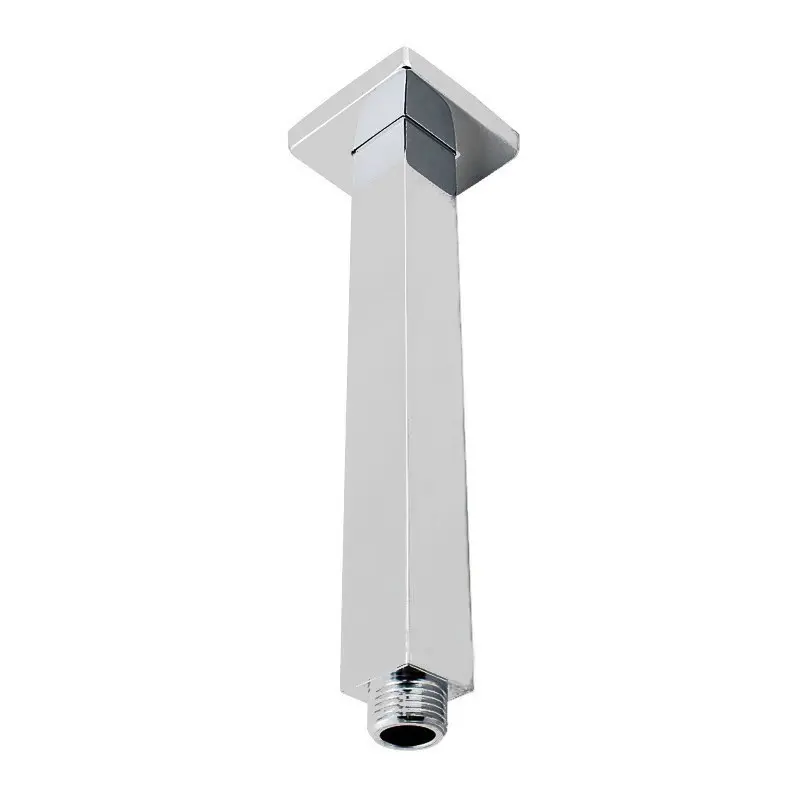 Square Chrome Ceiling Shower Arm 200mm