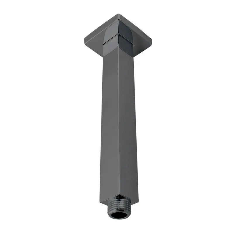 Square Gunmetal Ceiling Shower Arm 200mm