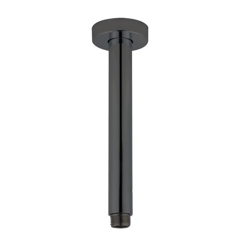 Round Gunmetal Ceiling Shower Arm 200mm
