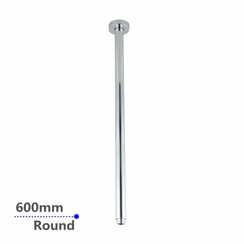 Round Chrome Ceiling Shower Arm 600mm Stainless Steel