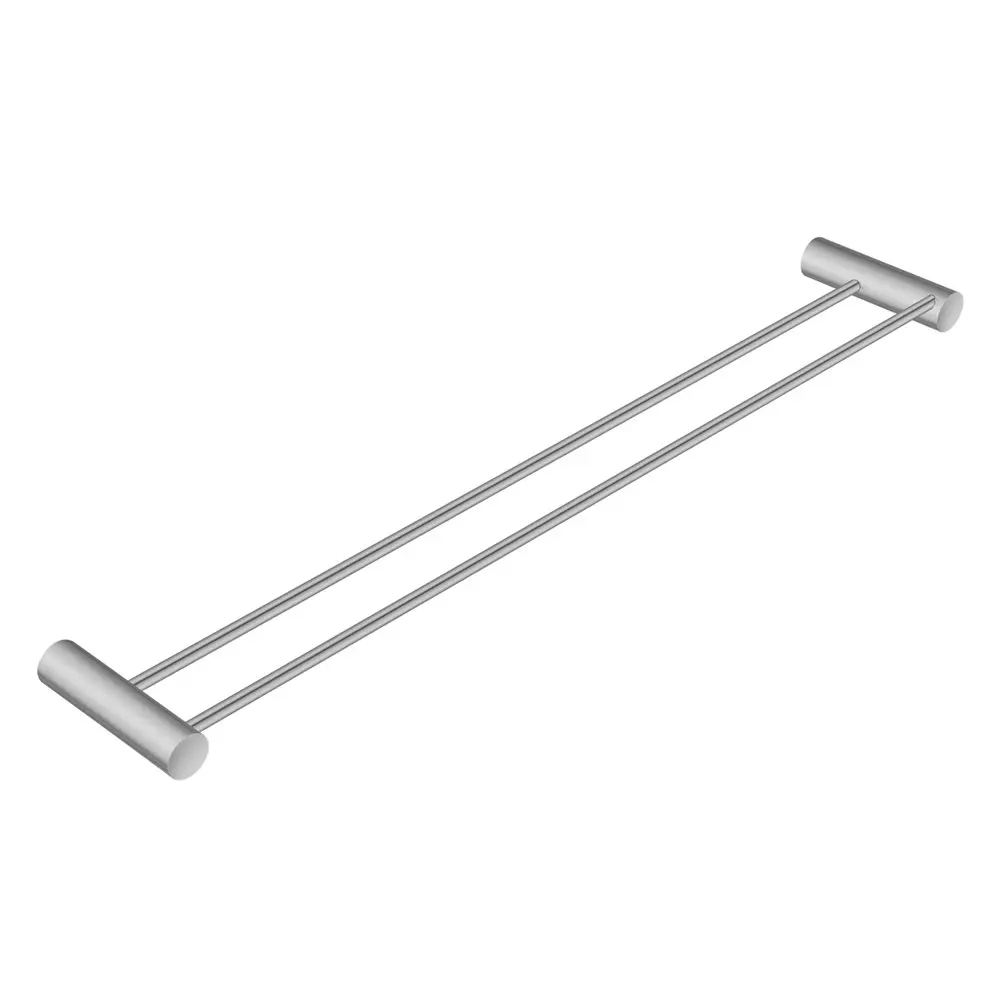 600mm Brushed Nickel Double Towel Rail 