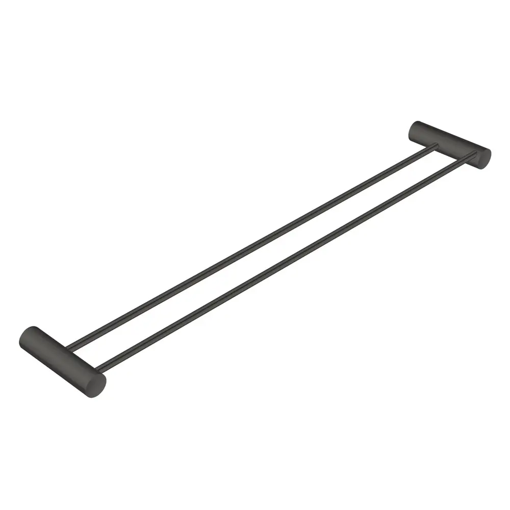 600mm Gunmetal Double Towel Rail 