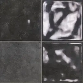 CERLAT SCORED CHARCOAL GLOSS WALL TILES 243x243mm