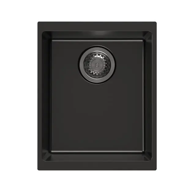 370x460x220mm Black Granite Single Bowl Kitchen Sink