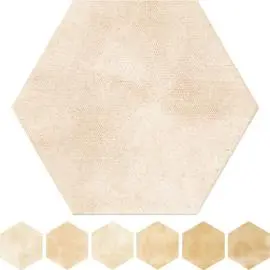 CAPUCIINO OPPORTUNITY BEIGE HEXAGON FLOOR TILES 600x520mm