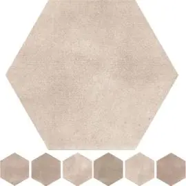 CAPUCIINO OPPORTUNITY RUST HEXAGON FLOOR TILES 600x520mm