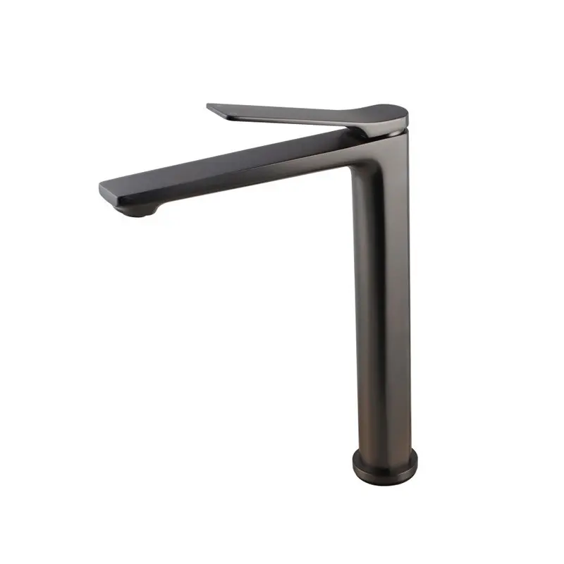 RUSHY - Brushed Gunmetal Basin Mixer Tap High/Long