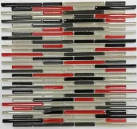 MIXED ASIALYNK PAPRIKA STIX RANDOM MOSAIC TILES 10mm