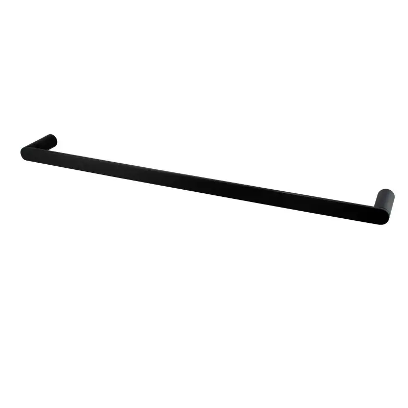 RUSHY - 800mm Black Single Towel Rail 
