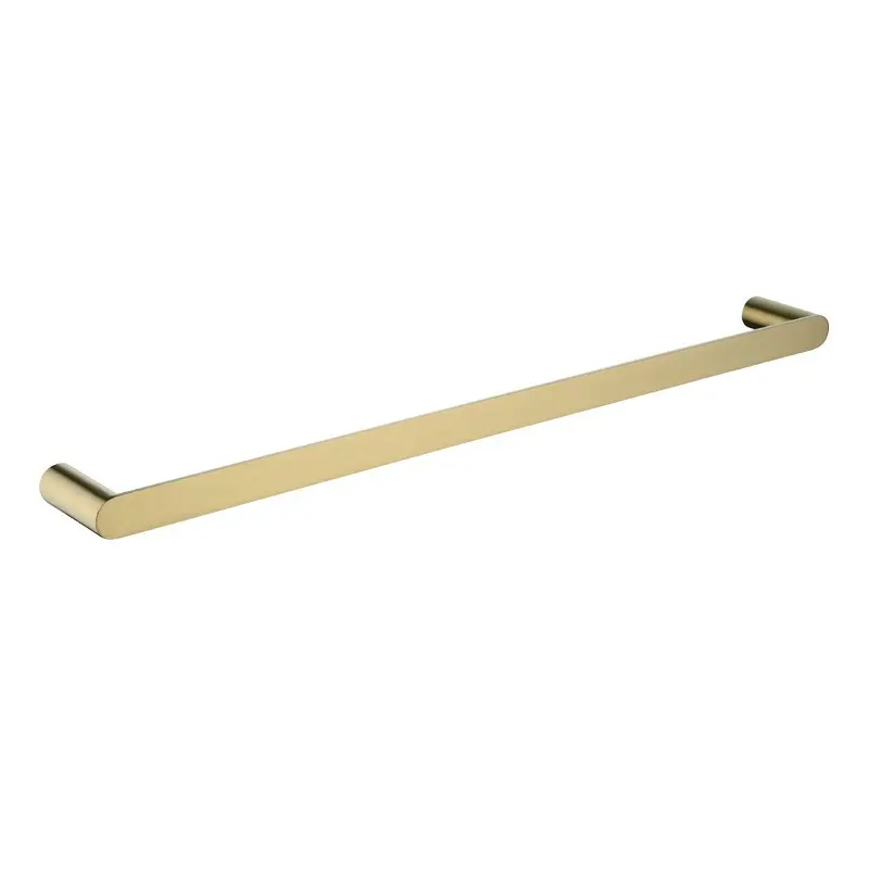 RUSHY - 600mm Brushed Brass Single Towel Rail 