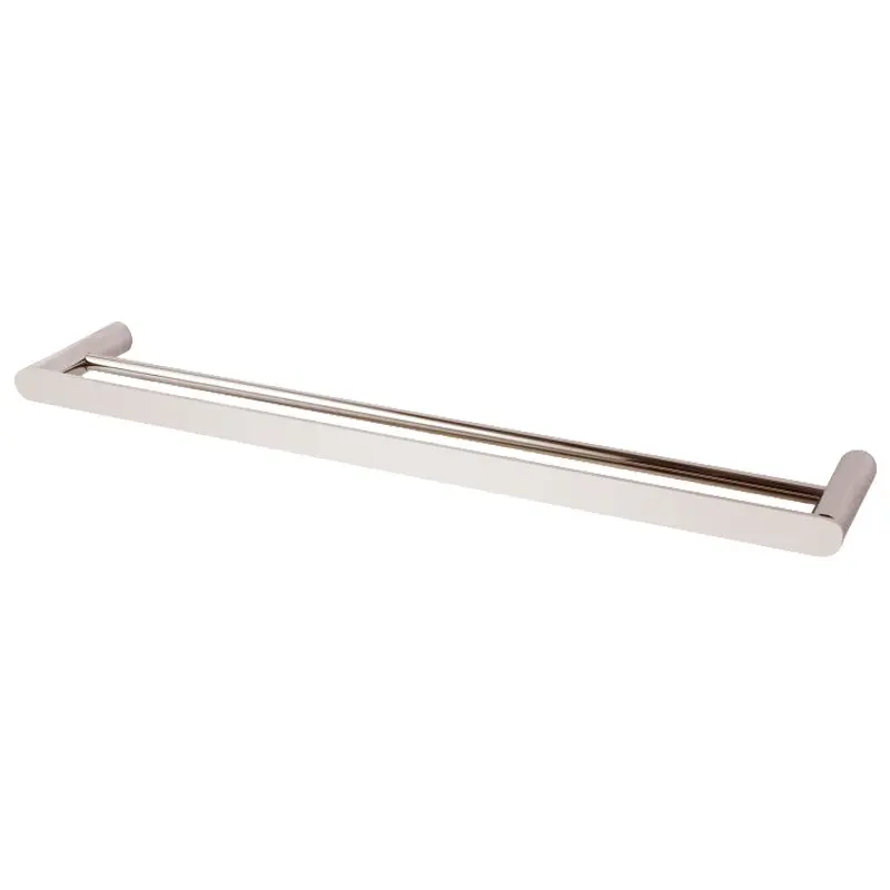 RUSHY - 800mm Brushed Nickel Double Towel Rail 