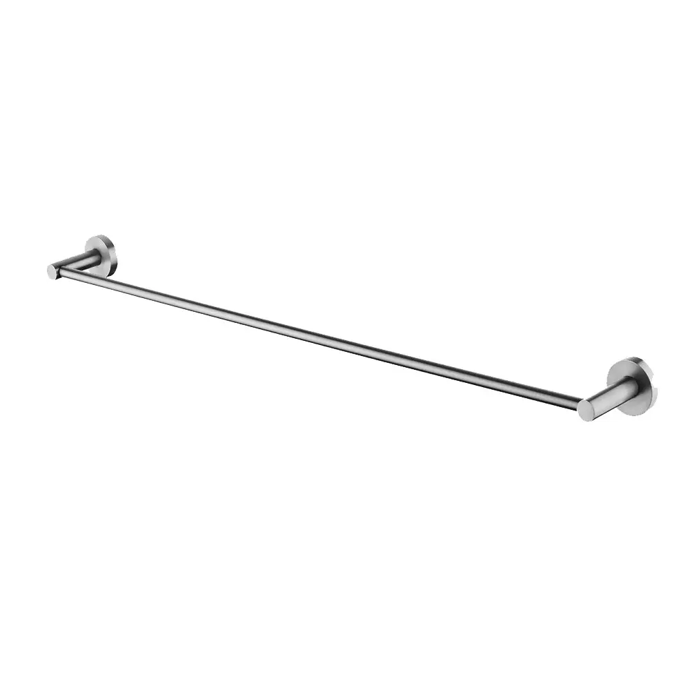 LUCID PIN - 800mm Brushed Nickel Cuttable Single Towel Rail 