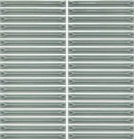 TMS UKIBORI GP SILVER SAGE GLOSS MOSAIC TILES 15x145mm