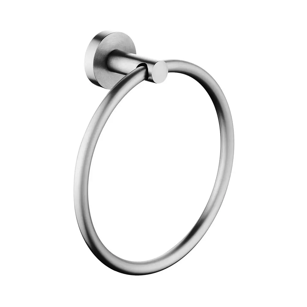 LUCID PIN - Brushed Nickel Hand Towel Ring 