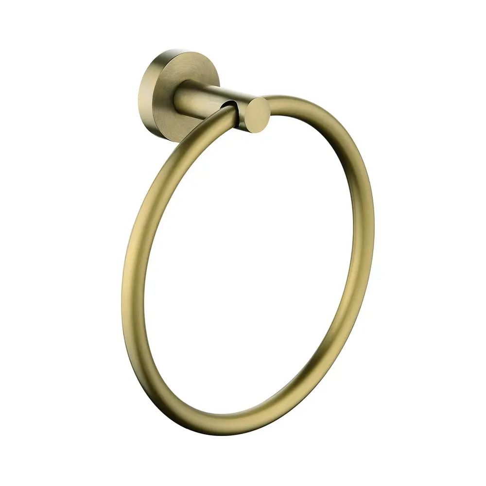 LUCID PIN - Brushed Brass Hand Towel Ring 