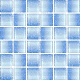 REFLECTIONS FUSION PACIFIC BLUE GLASS MOSAIC TILES 20x20mm