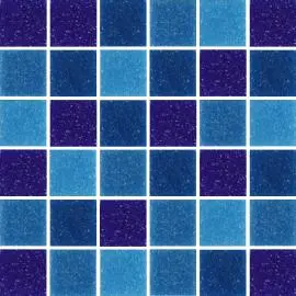 REFLECTIONS GEMSTONE COBALT GLASS MOSAIC TILES 20x20mm