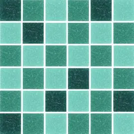 REFLECTIONS GEMSTONE EMERALD GLASS MOSAIC TILES 20x20mm