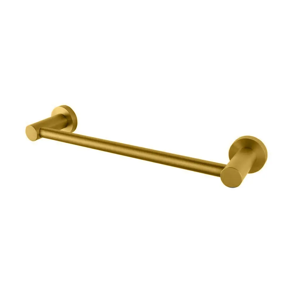 LUCID PIN - 300mm Brushed Brass Hand Towel Rail
