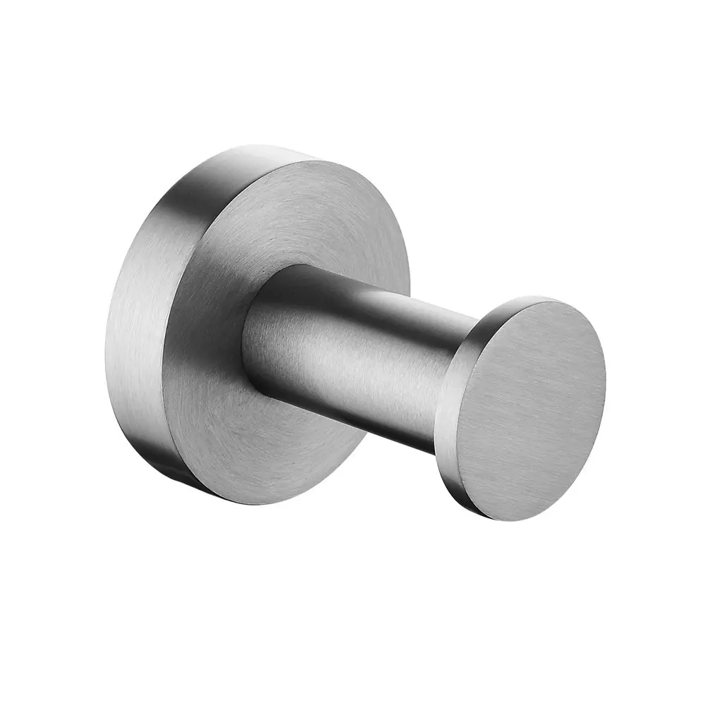 LUCID PIN - Brushed Nickel Robe Hook 