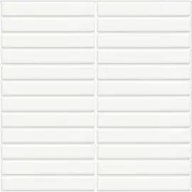 COTTO KITKAT SATIN WHITE MOSAIC TILES 23x147mm