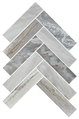 TMS ARTEMIS HERRINGBONE HONED BLUE SANDSTONE MOSAIC TILES 35x150mm