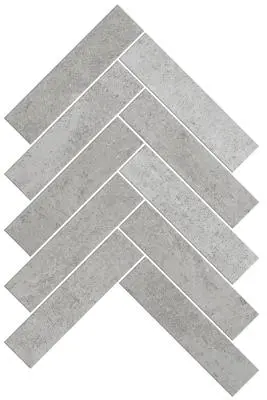 TMS ARTEMIS HERRINGBONE HONED NEW GREY MOSAIC TILES 35x150mm