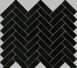 COTTO HERRINGBONE GLOSS WHITE MOSAICS 23X73mm