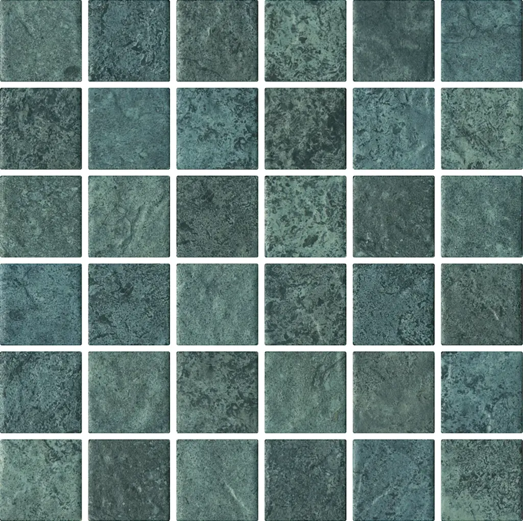 COTTO HIDEAWAY ALPINE SUKABUMI GREEN POOL MOSAIC TILES 47x47mm