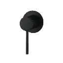  LUCID PIN - Round Black Shower/Bath Wall Mixer 