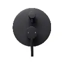 LUCID PIN - Round Black Shower/Bath Mixer Diverter