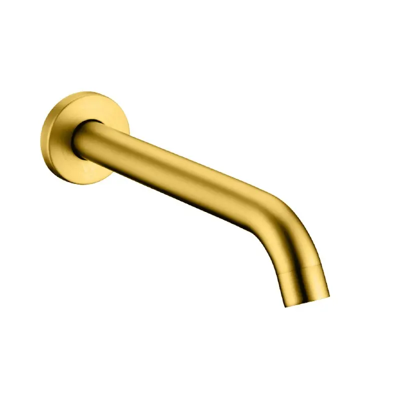 LUCID PIN - Brushed Brass Bathtub/Basin Wall Spout
