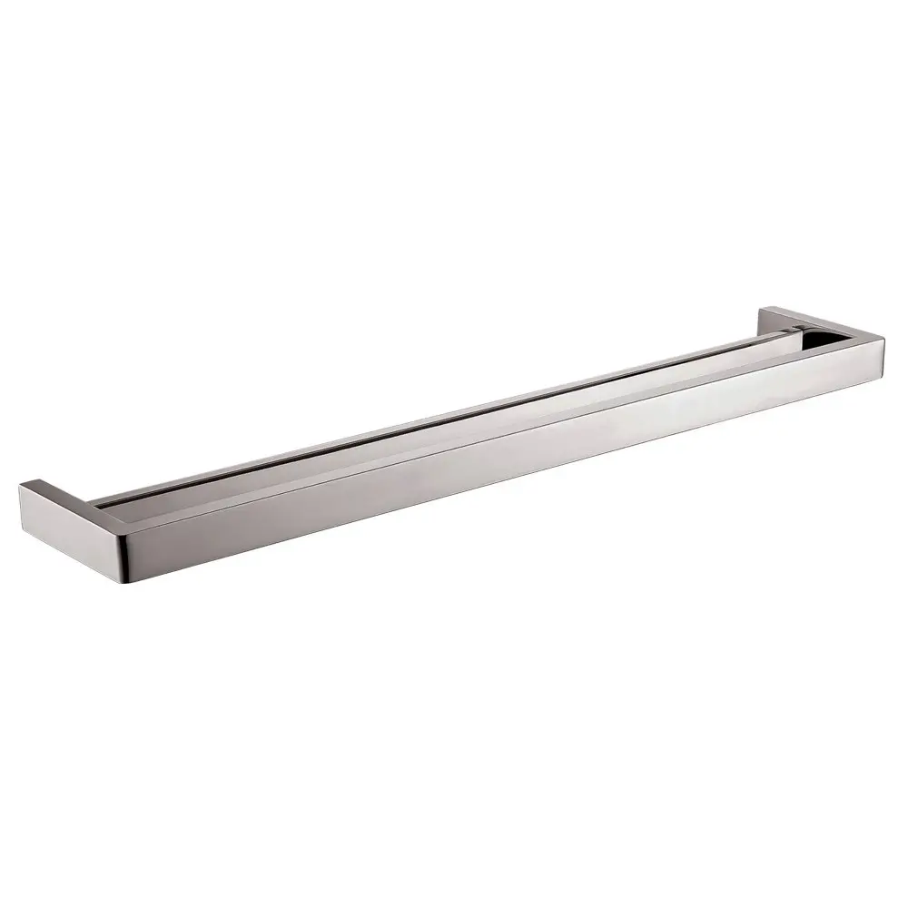 IVANO - 800mm Brushed Nickel Double Towel Rail 