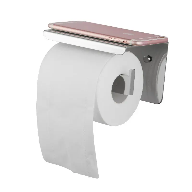 IVANO - Chrome Toilet Paper Holder with Cover