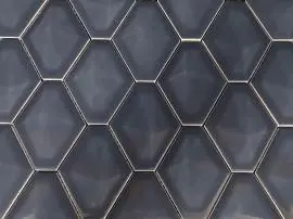 LANKA DIAMONDBACK GLOSS DARK BLUE CERAMIC MOSAIC WALL TILES