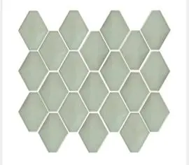LANKA DIAMONDBACK GLOSS OLIVE CERAMIC MOSAIC WALL TILES
