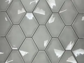 LANKA DIAMONDBACK GLOSS AQUAMARINE CERAMIC MOSAIC WALL TILES