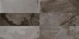 PERONDA RAKU BLACK WALL 6 TILE SCORE 20x40cm