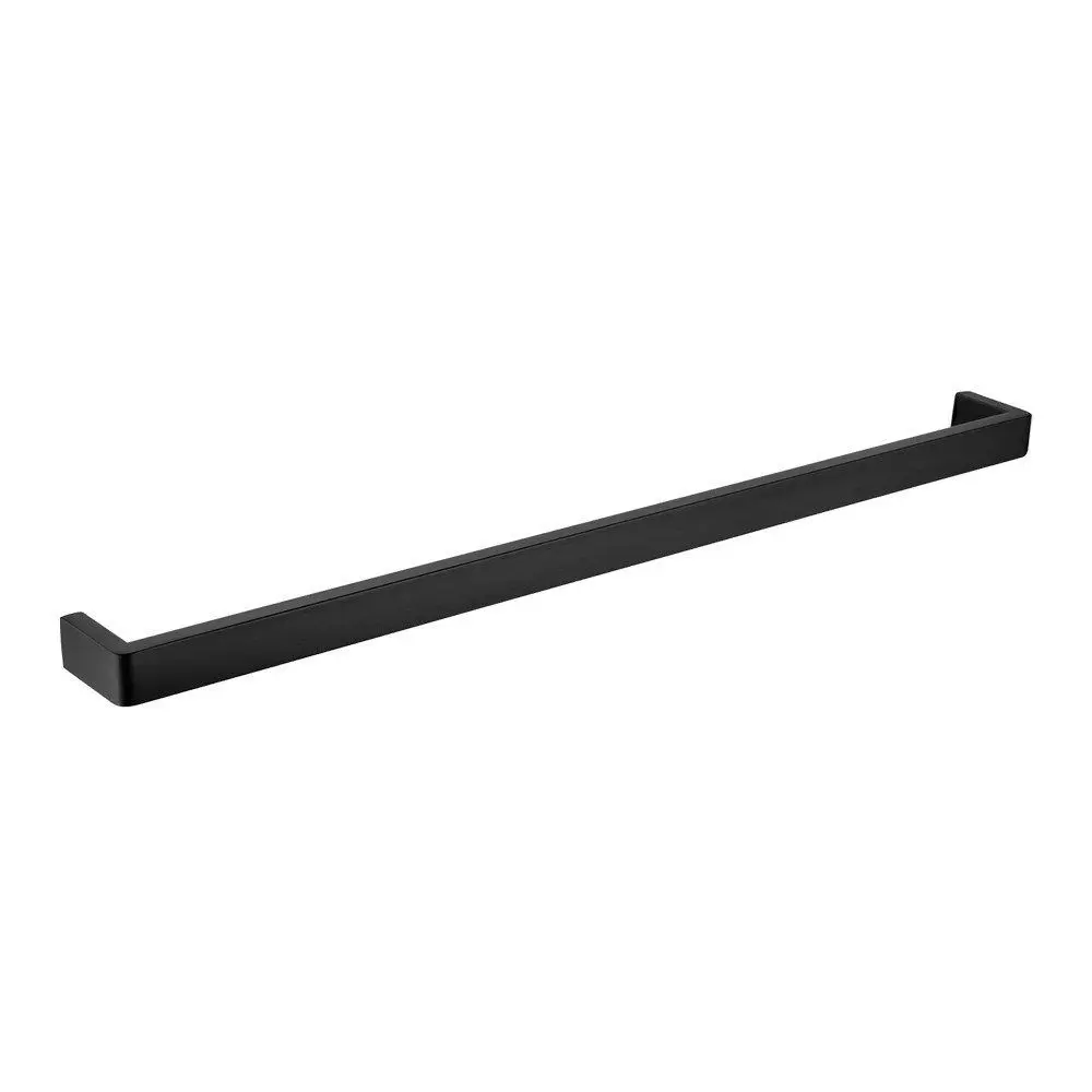 IVANO - Black Single Towel Rail – 800mm