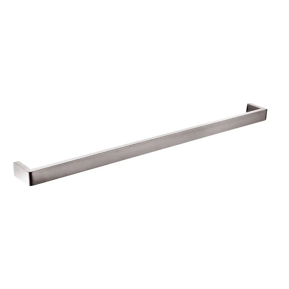 IVANO - Brushed Nickel Single Towel Rail – 800mm