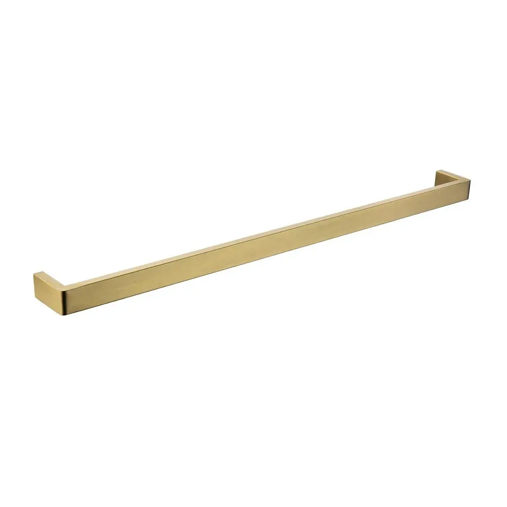 IVANO - Brushed Brass Single Towel Rail – 800mm