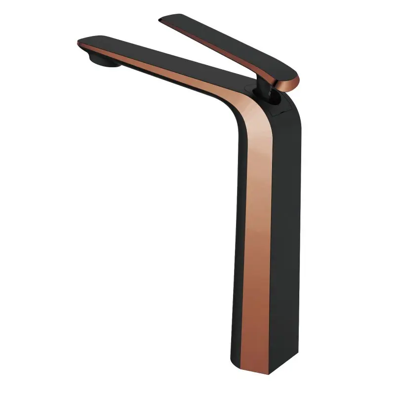 ESPERIA - Black & Rose Gold Tall Basin Mixer