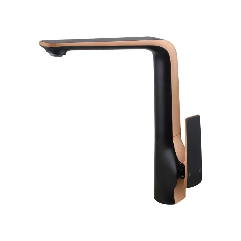 ESPERIA - Black & Rose Tall Kitchen Mixer Tap