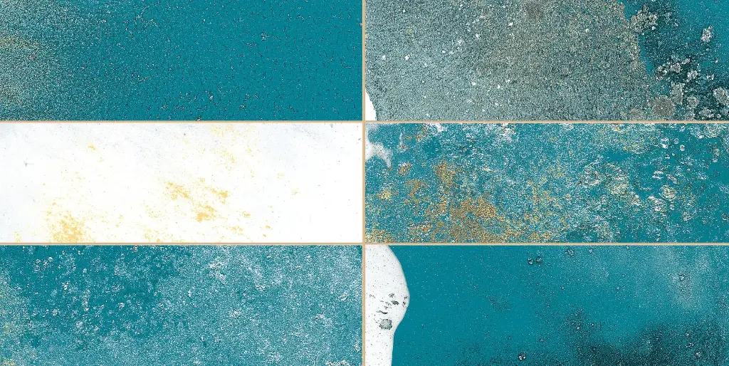 PERONDA TRADITION BRICK GREEN 6 TILE SCORE N/R CERAMIC WALL TILES 20X40