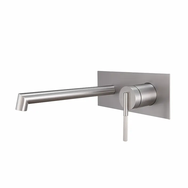 CADDENCE - Brushed Nickel Wall Mixer with Spout