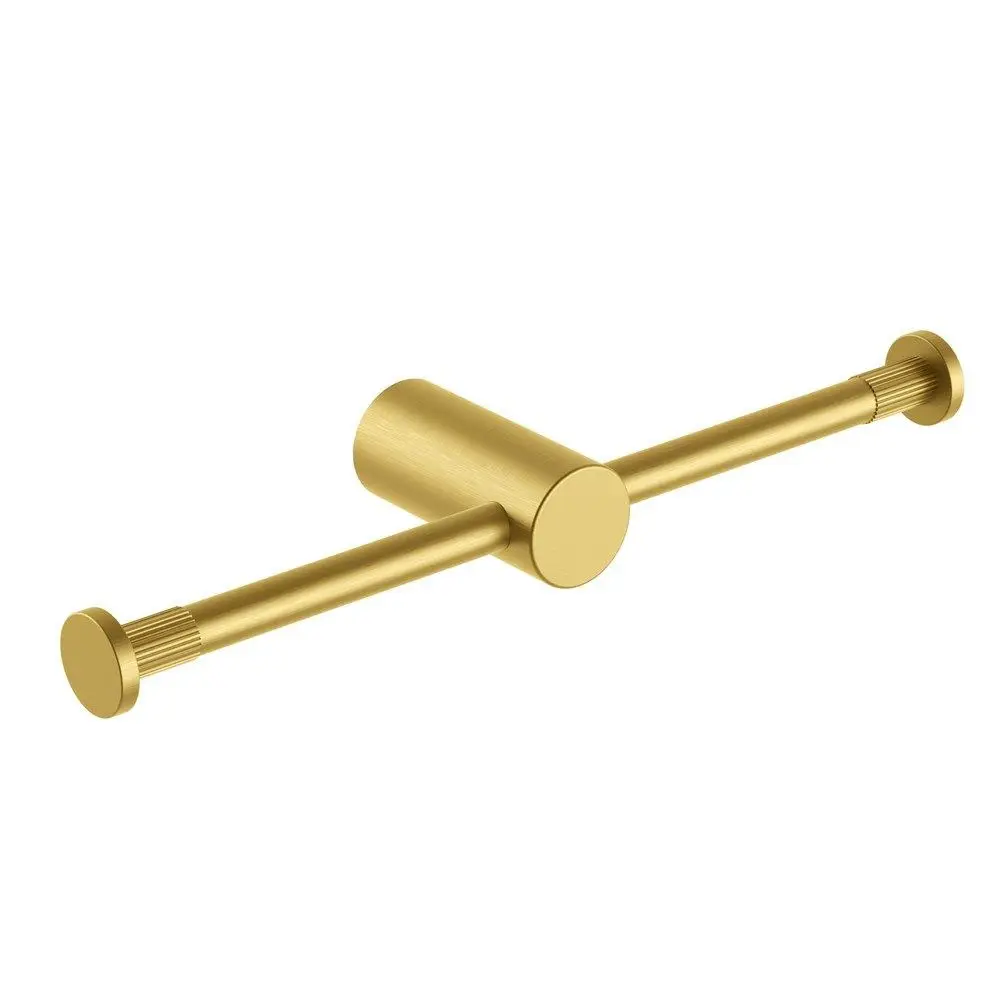 CADDENCE - Brushed Brass Double Toilet Paper Holder 