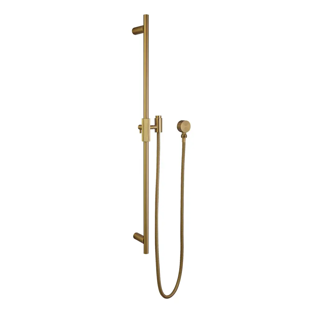 CADDENCE - Brushed Brass Shower Rail without Handheld Shower