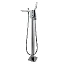 Chrome Floor Standing Mixer With Diverter & Handheld Shower