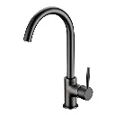 Round Gunmetal Standard Kitchen Sink Mixer Tap 