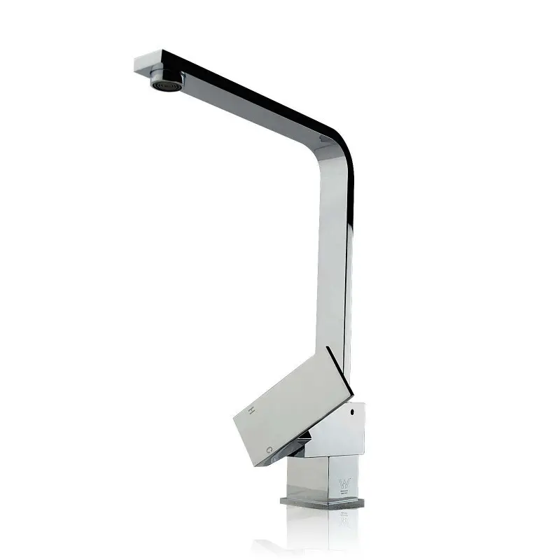 Chrome Square Standard Kitchen Sink Mixer Tap